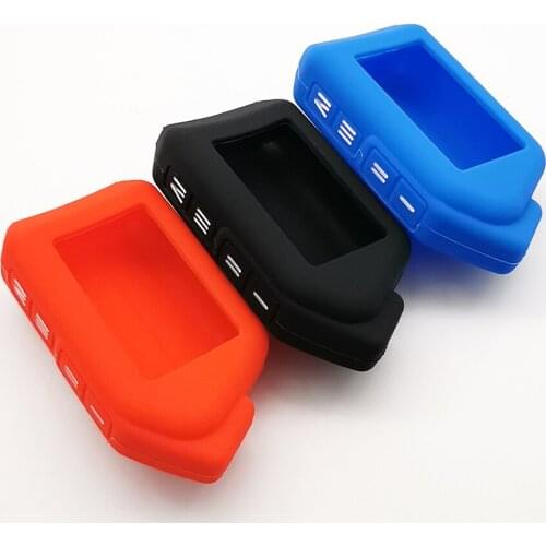 Fashion men alarm silicone key case For Sher-khan Mobicar A Mobicar B Safety In Two Senses Car Alarm System Russian Version Fob