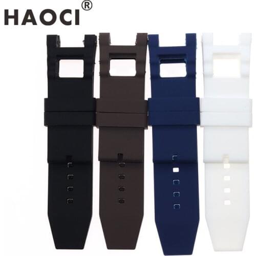 Black blue brown 28mm silicone watch strap for Invicta Subaqua Noma III 50mm watchband bracelet belt comfortable and waterproof