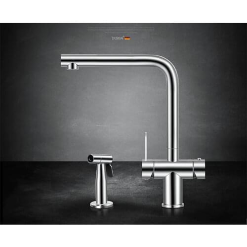 ASRAS -3064 304 stainless steel faucet cold and hot water tap 3-in-1 with pull out sprayer