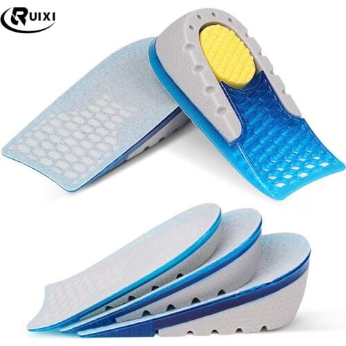 Invisible Height Increase Insole for Women Shoe Sole Heel Lift Heighten Breathable Half Insoles Inserts Shoes Pads Cushion
