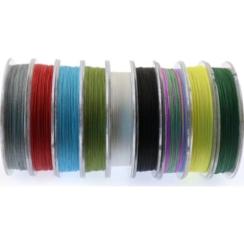 Super fishing line pe 100M 4x fishing braid strong braided line for sale best fishing cord on sale fishing thread rope 6-100LBS