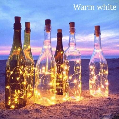 10 LEDs Solar Powered Cork Shaped LED String Light Copper Garland Wire String Light Christmas Holiday Party Wedding Decoration 4