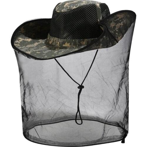 Outdoor Fishing Cap Midge Mosquito Insect Hat Fishing Hat Bug Mesh Head Net Face Protector Camping Hunting Fishing Apparel Tools