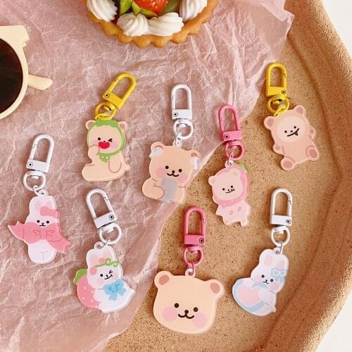 W&G Kawaii Bear Pendant Lady Bag Pendant Ins Jewelry Keychain Pendant 2021 New