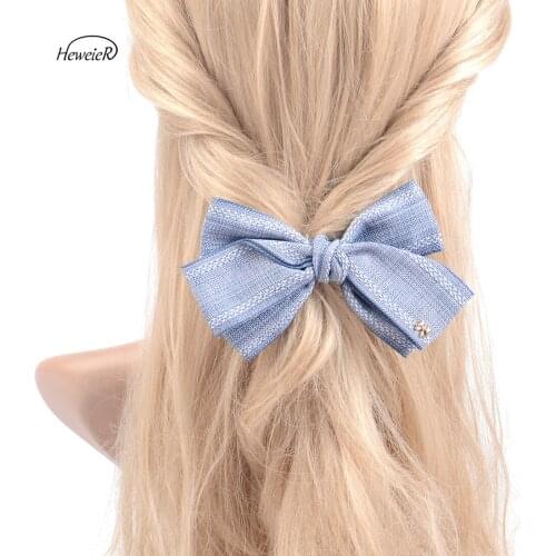 Handmade Bowknot Hair Clip Girls Lady Women Barrette Hairpin Hairpieces