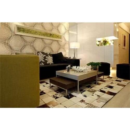 2018 free shipping 100% natural hand made cowhide leather rattan mat