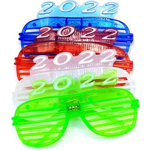 2022 LED Glowing Blinking Glasses Light Up Party Eye Glasses new year Glasses