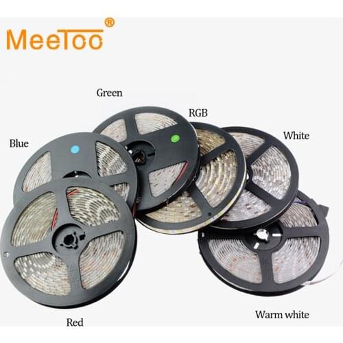 5M / Roll DC12V IP20 IP65 Waterproof RGB LED Strip Flexible Lights SMD 5050 Led Fita 300LED Lampada LED Light Tape Ribbon Lamp