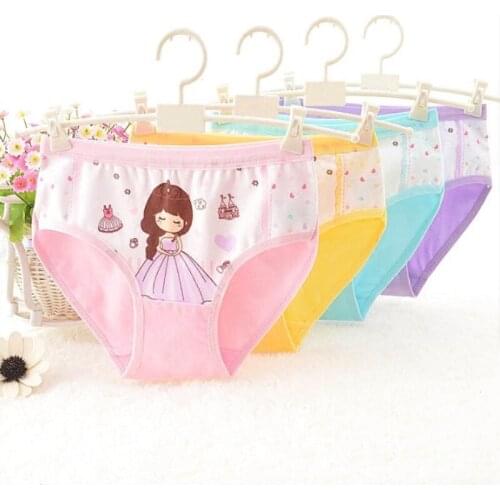 Sale 6 pcs/lot .girls briefs 100% cotton kids underwear panties baby girl underwears fTNN0160