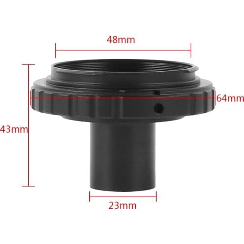 T2 Mount Camera Adapter EOS SLR Camera 23.2mm Eyepiece Ports Microscope Adapter For 23.2mm Interface Biological Microscope