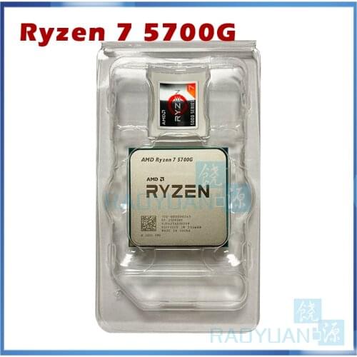 AMD Ryzen 7 5700G R7 5700G 3.8GHz Eight-Core 16-Thread 65W CPU Processor L3=16M 100-000000263 Socket AM4 new but no fan