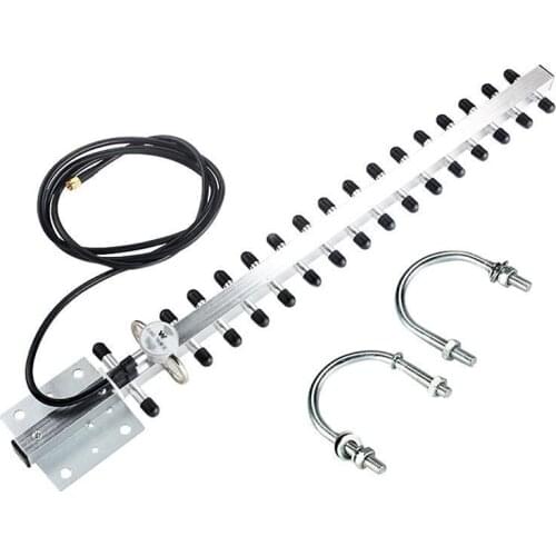 Hot sale 2.4Ghz WiFi Antenna 25dBi RP SMA Outdoor Wireless Yagi Antenna Directional Booster Amplifier Modem Cable