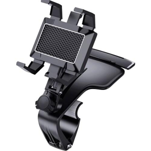 Car Multifunctional Mobile Phone Bracket 360 Degree Sun Visor Mirror Dashboard Mount GPS Stand Phone Holder With Parking Card