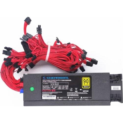 Full Modular 2000W PSU power supply For mining 80-260V ATX Mining Bitcoin Power Supply for Ethereum ETH S9 S7 L3 8 GPU 9 GPU