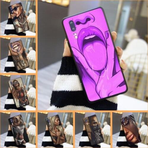 Black Girl Back Cover For Huawei P8 P9 P10 P20 Lite 2017 Silicone Phone Case For Huawei P9 Lite Mini P10 P Smart Plus P20 Pro