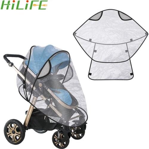 HILIFE Baby Stroller Raincover Transparent Waterproof Rain Cover Universal Wind Dust Shield Baby Stroller Rain Cover