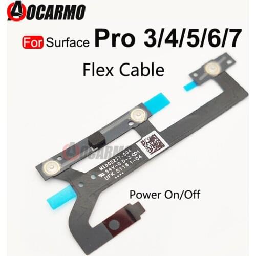 For Microsoft Surface Pro 3 4 5 Pro3 Pro4 Pro5 Pro 6 7 Power On Off Volume Button Headphone Jack Flex Cable Replacement Parts