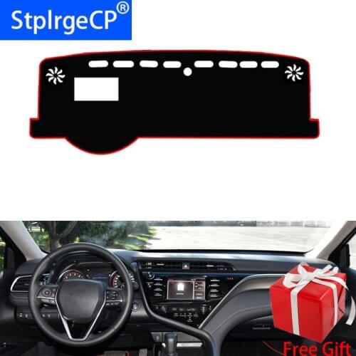 For Toyota camry 2018 2019 Car Styling Dash Mat Dashmat Dashboard Sticker Cover Sun Shade Dash Board Cover Carpet