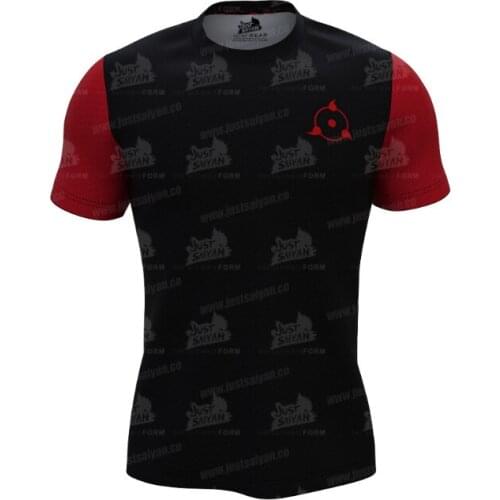 Harajuku Cosplay Anime character Mens 3D printed T-shirt, casual street fashion sweatshirt, large round neck