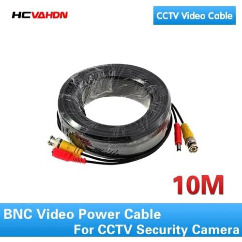 HCVAHDN CCTV Accessories 10m CCTV Cable for Security System Camera Cable BNC Power