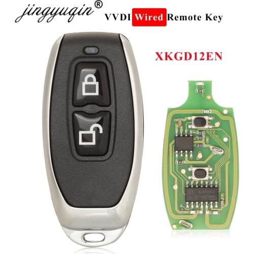 Jingyuqin Xhorse XKGD12EN Garage Door Wired Universal 2 Buttons Remote Key for VVDI2 VVDI Key Tool English Version