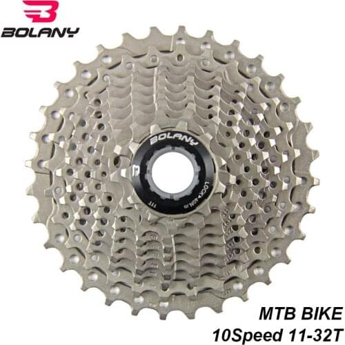 BOLANY Bike MTB Cassette 10 Speed Gear Ratio 11-32T Bicycle Freewheel Mountain Bike Sprocket Bike Parts Cassette Accessories