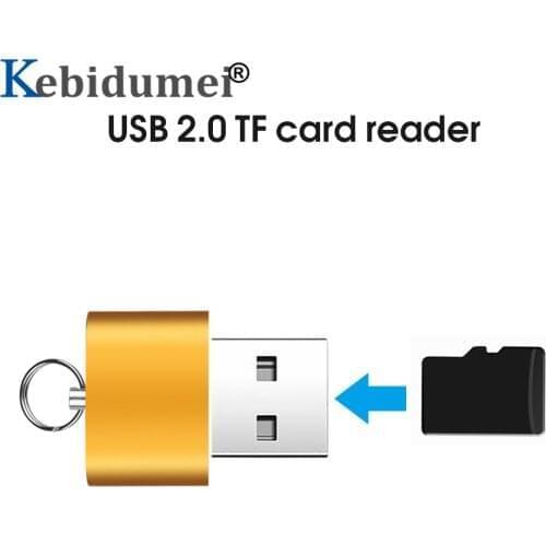 Kebidumei USB 2.0 TF Memory Card Reader Adapter Lightweight Portable Micro SD Card Reader For Laptop PC