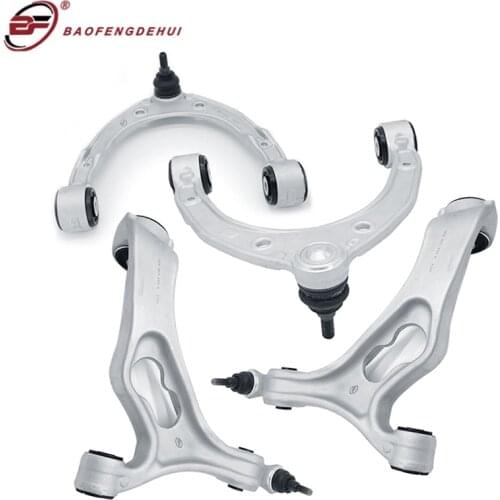 Fork Control Arms for Audi Q7 Old Model 2007-2015 upper lower swing arm 4pieces 2*7L0407021 7L0407151/2 for Touareg 2003-2010