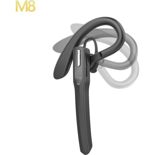 M8 Long Standby Wireless Bluetooth Headset With Mic Handsfree Wireless Earphone Intelligence Noise Reduction Headphones Ear Hook