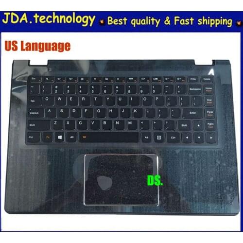 MEIARROW New/orig Upper shell for Lenovo Yoga 3 14 US keyboard Palmrest upper cover Touchpad C shell Black