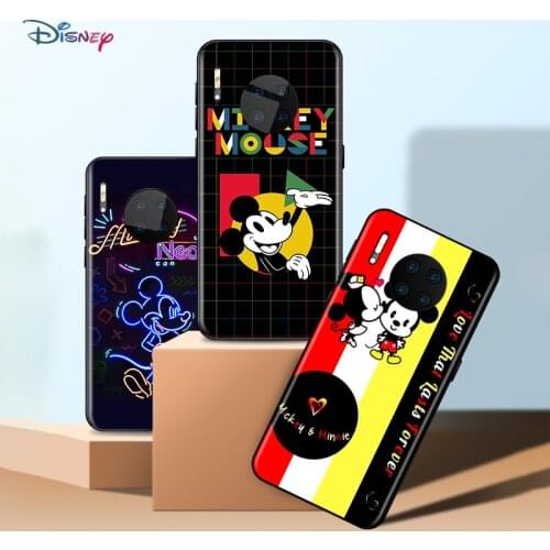 Disney Cartoon Fashion Minnie Mickey Mouse For Huawei Mate 40 RS Porsche Design 30 20 X 10 Lite Pro Plus TPU Silicone Phone Case