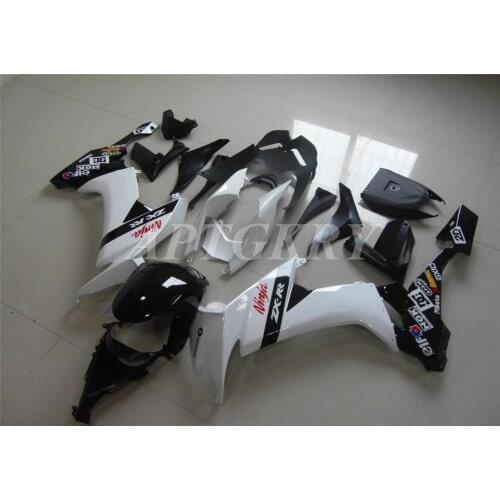 New ABS Plastic Shell Motorcycle Fairing kit Fit For kawasaki Ninja ZX10R 2008 2009 2010 08 09 10 ZX-10R Custom Black White