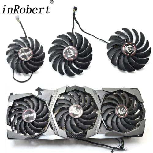 New PLD09210B12HH PLD09210S12HH 4Pin Cooler Fan Replace For MSI GEFORCE GTX 1080 Ti Gaming X Trio Graphics Card Cooling Fans