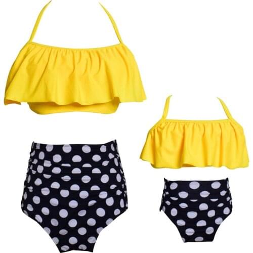 Mommy and Me Clothes Family Look Summer Mother and Daughter Swimsuit Beachwear Matching Family Outfits Bikini Mom and Daughter