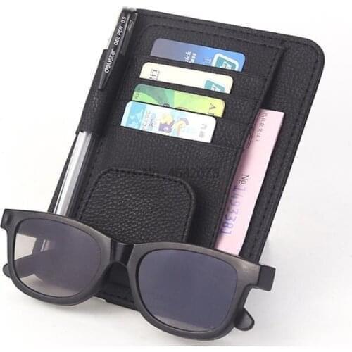 By DHL or Fedex 200pcs Auto Car Accessories Visor Card Storage Sun Visor Organizer Tool Bag Glasses Holder Clip Storage holder