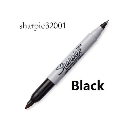 Sharpie Fine Point Dual Tip Round Toe Permanent Marker for Paper Plastic Metal Glass for Office Industrial Paint Writing