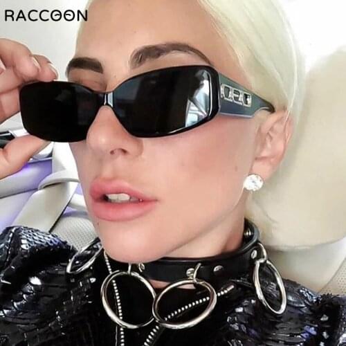 New Popular Ins Sunglasses Women Brand Designer Gaga Lady Eyewear Unisex Sun Glasses Y2K CEO Style Tint Candy Color UV400 Shades