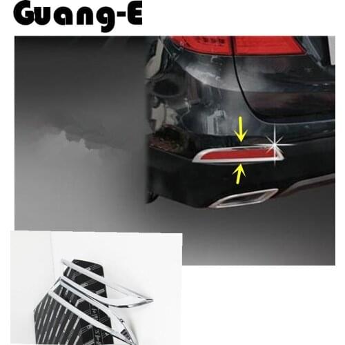 Top Quality car cover ABS Chrome rear back fog Light Trim frame for Hyundai Grand-Santa Fe SantaFe Maxcruz 2013 2014 2015 2016