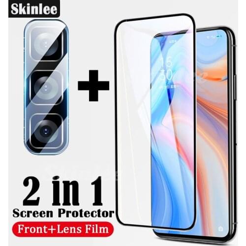 Skinlee Screen Protector Film For ZTE RedMagic 6 Full Tempered Glass Screen Glass 2 in 1 For Red Magic 6 Pro Lens Film