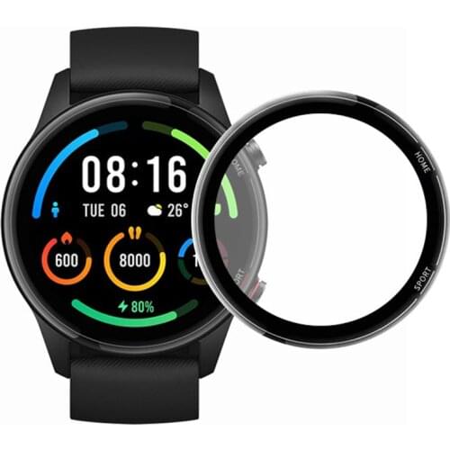 3D Full Edge Protective Film Cover for Xiaomi Mi Color Sports Edition Smart Watch Soft Glass Screen Protector for Mi Color Sport