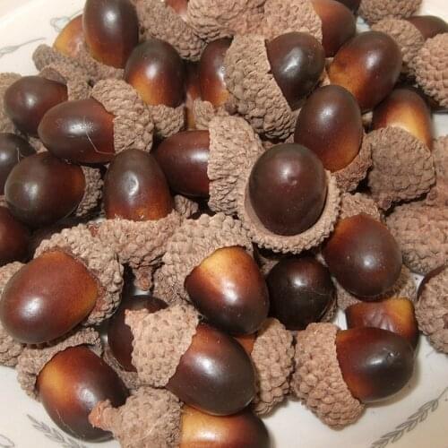 10 pcs Simulation Christmas Pine Nuts Acorn Christmas Tree New Year DIY Ornament Accessories Home Decoration Cabinet