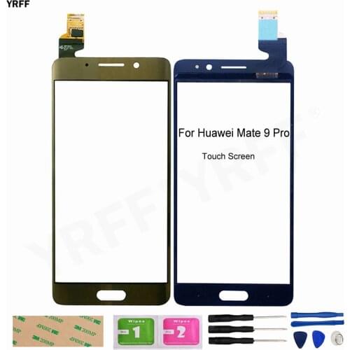 5.5'' Mate9 Pro Glass Touch Sensor Panel For Huawei Mate 9 Pro Touch Screen Digitizer Panel Repair Part