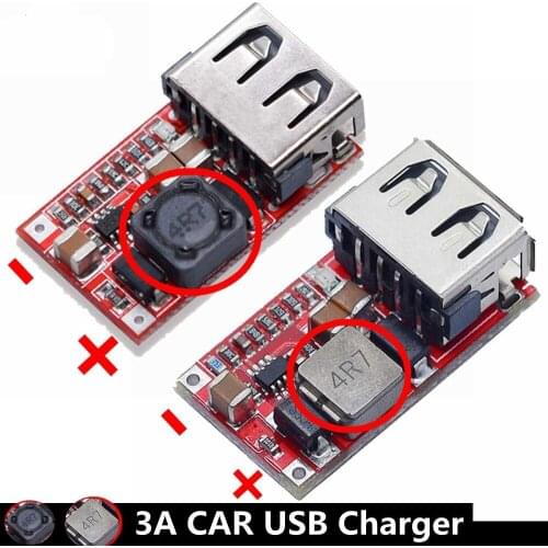 6-24V 12V/24V to 5V 3A CAR USB Charger Module DC Buck Step Down Converter 12v 5v Power Supply Module