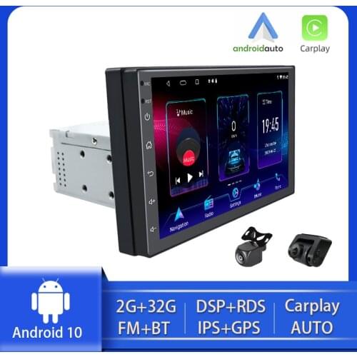 PEERCE 1 DIN IPS Touch Screen 7 Inch Adjustable car radio 1din Android 10 Car Stereo Radio Player 8 Core GPS Navigation
