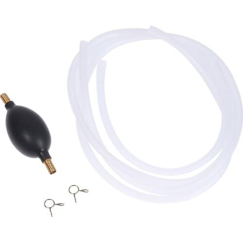 Car Fuel Gas Pump Petrol Diesel Liquid Manual Hand Pump Water Oil Transfer Pump PVC Syphon Fuel Saver With 2M 8MM Pipe