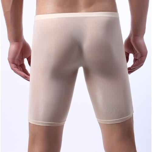 Long Men Boxer Underwear Men Underware Boxer Shorts Seamless Mens Long Leg Boxers Underpants For Sexy Pouch Panties