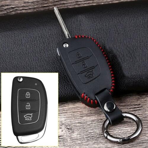 Car Key Case Cover For Hyundai Tucson Creta i20 ix25 i30 i40 ix35 Elantra Solaris HB20 Sonata Santa Fe 2015 2016 2017 2018 2019