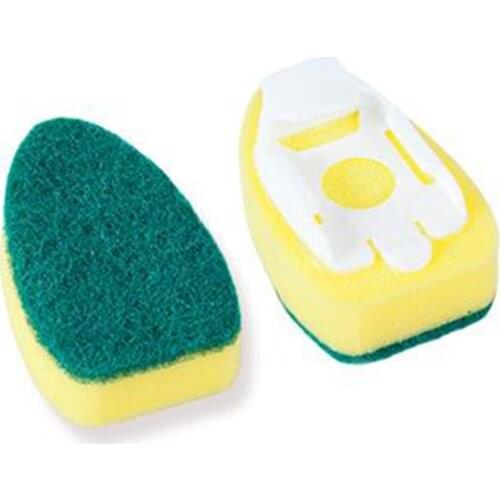 Dishwashing Wand Sponge Brush Long Handle for Cleaning Bowls, Pots, Pans, Sink