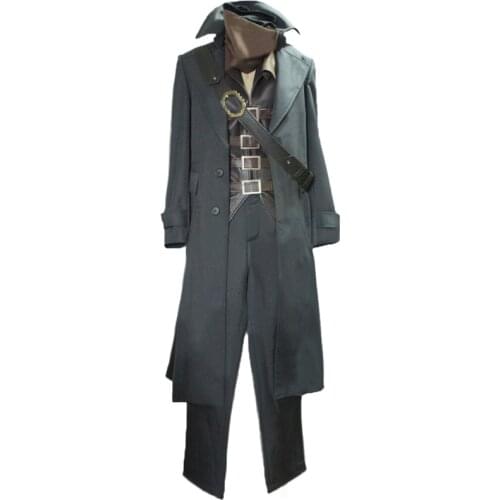 Anime Game Bloodborne The Hunter Suit Full set Uniform Made High Quality Cloth Halloween Cosplay costumes 11