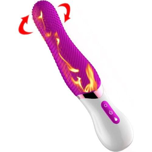 FOX Clitoral Tongue Licking Vibrator for Realistic Oral Sex,360° Rotating Clit Stimulator G Spot Vibrator with Heating Function